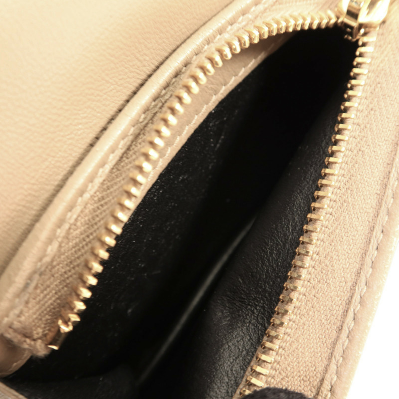 SAINT LAURENT 羊皮皮革Wallet金扣錢包-6