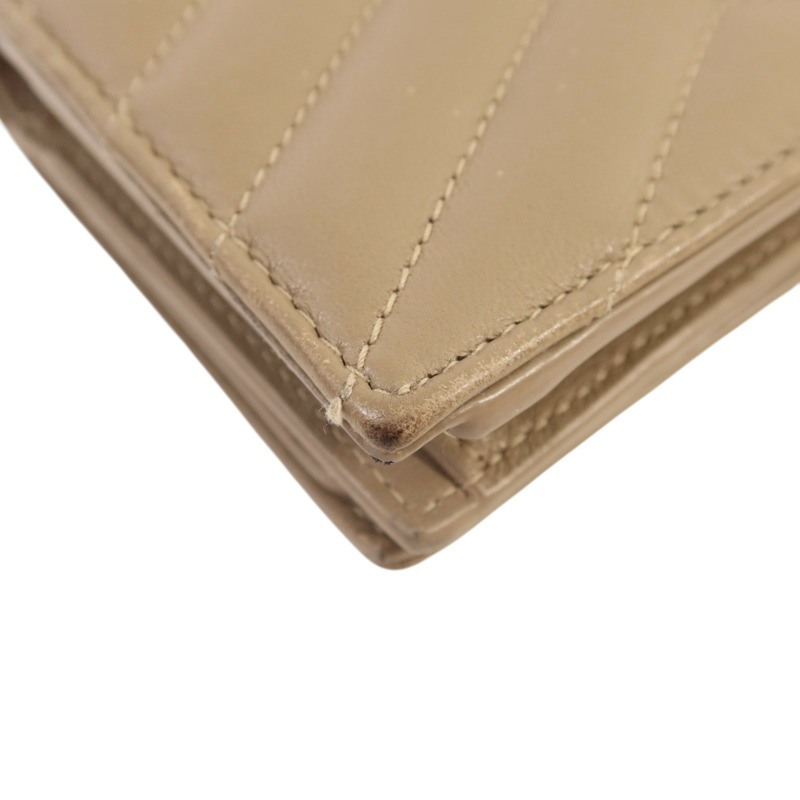 SAINT LAURENT 羊皮皮革Wallet金扣錢包-12