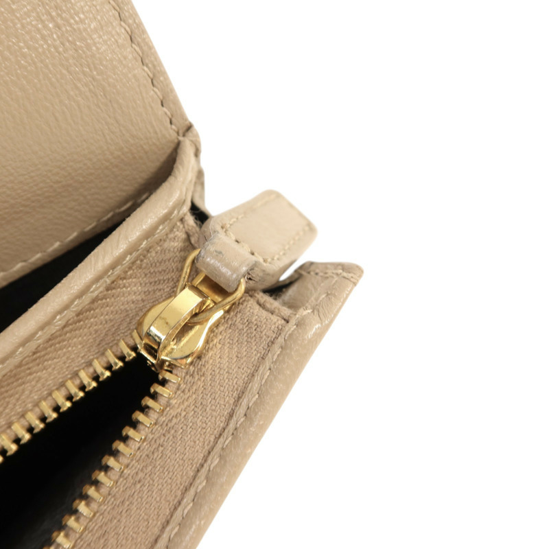 SAINT LAURENT 羊皮皮革Wallet金扣錢包-16
