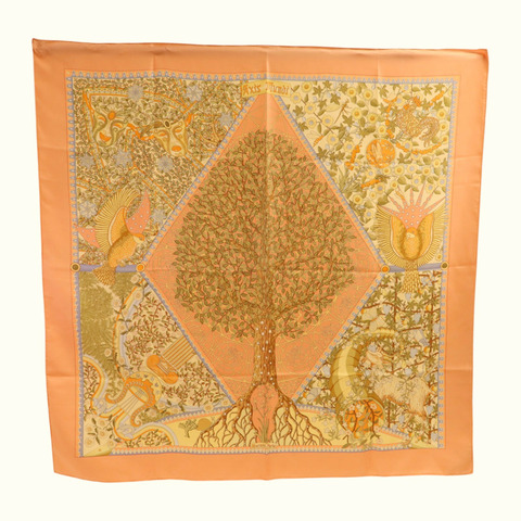 HERMES 絲質Scarf 90X90絲巾