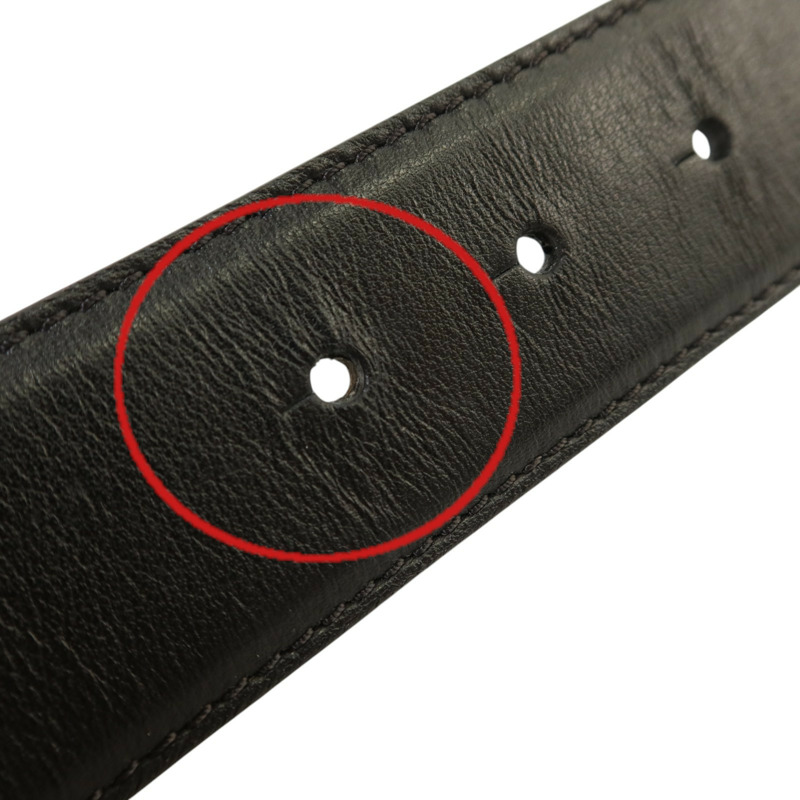 VERSACE 牛皮皮革Medusa Buckle Belt金扣皮帶-6