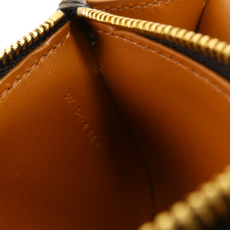 CELINE Triomphe帆布Flap Long Card Holder金扣卡片套-7