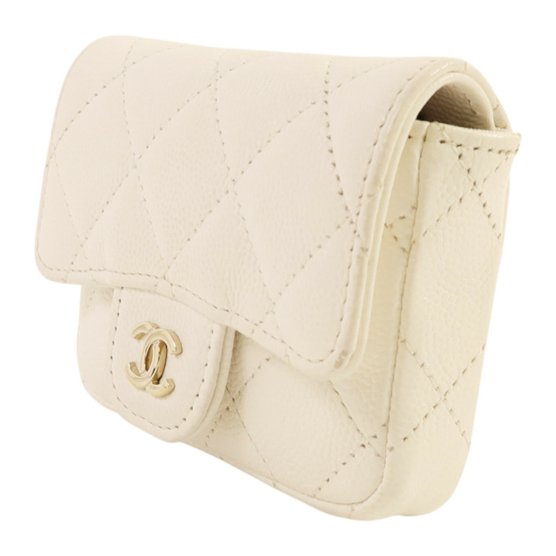 CHANEL 牛皮皮革Mini Bag With Chain金扣鏈帶肩背袋-2
