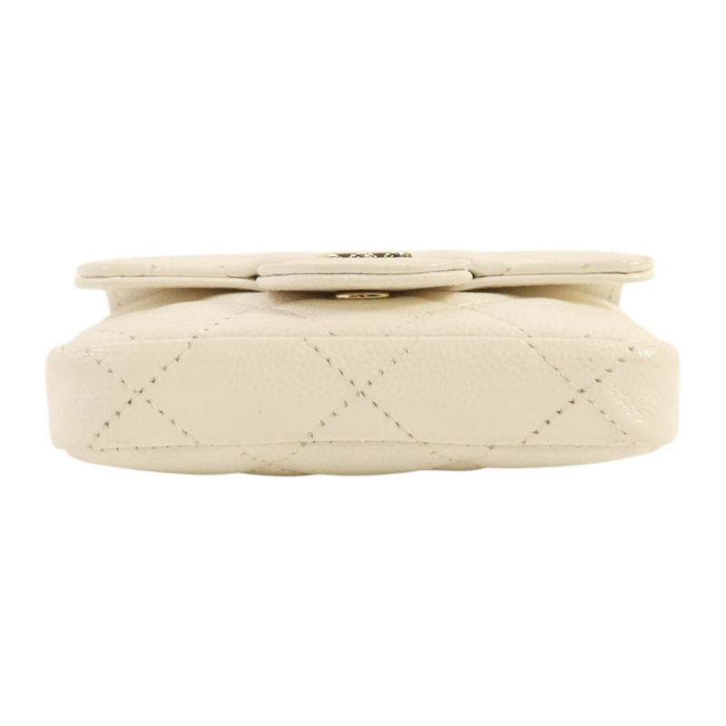 CHANEL 牛皮皮革Mini Bag With Chain金扣鏈帶肩背袋-3