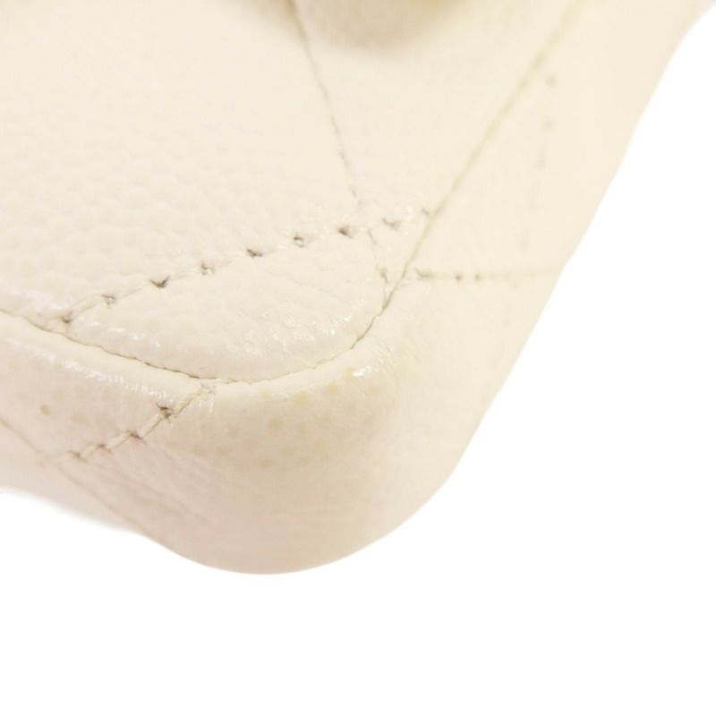 CHANEL 牛皮皮革Mini Bag With Chain金扣鏈帶肩背袋-11