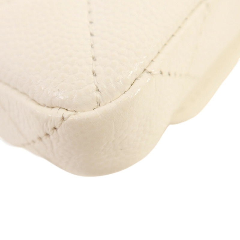 CHANEL 牛皮皮革Mini Bag With Chain金扣鏈帶肩背袋-13