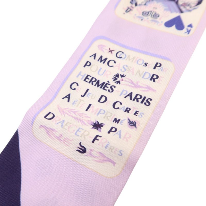 HERMES 絲質Twilly絲巾-4
