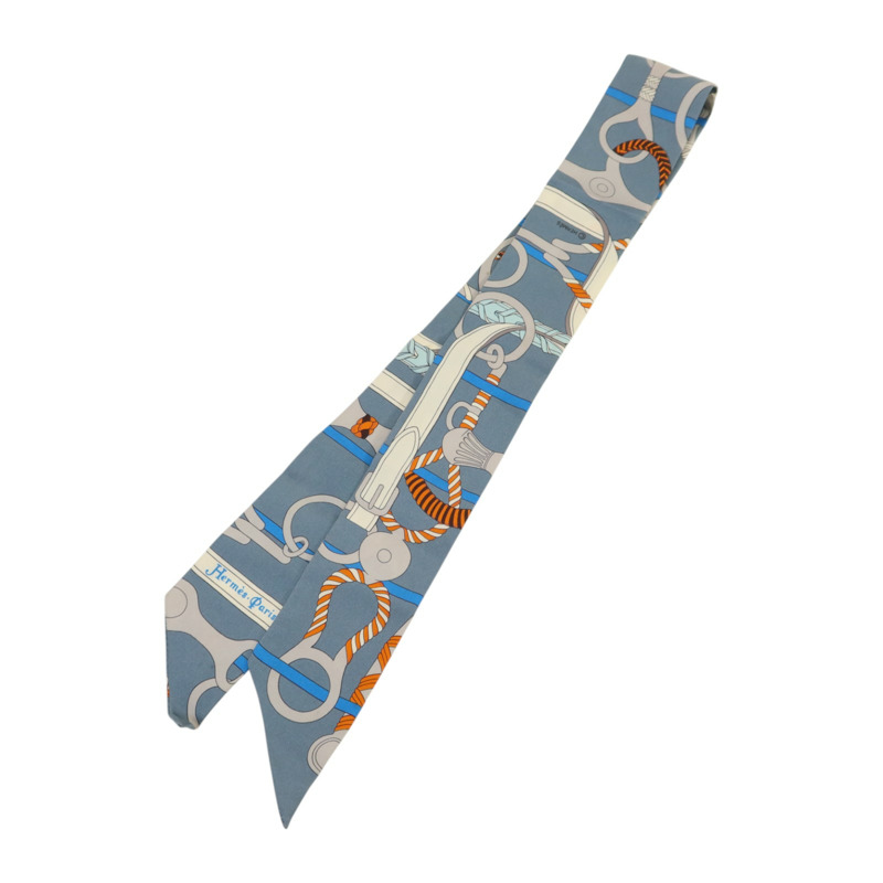 HERMES 絲質Twilly絲巾-1