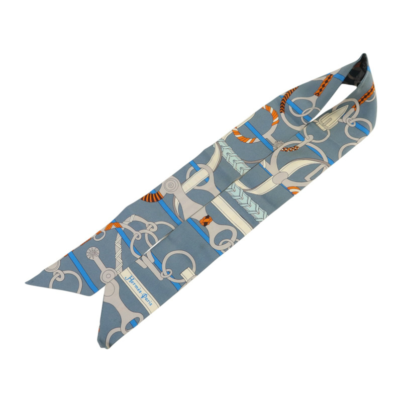HERMES 絲質Twilly絲巾-2