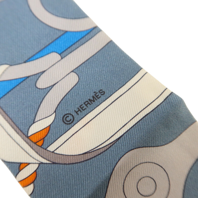 HERMES 絲質Twilly絲巾-5