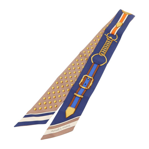 HERMES 絲質Twilly絲巾