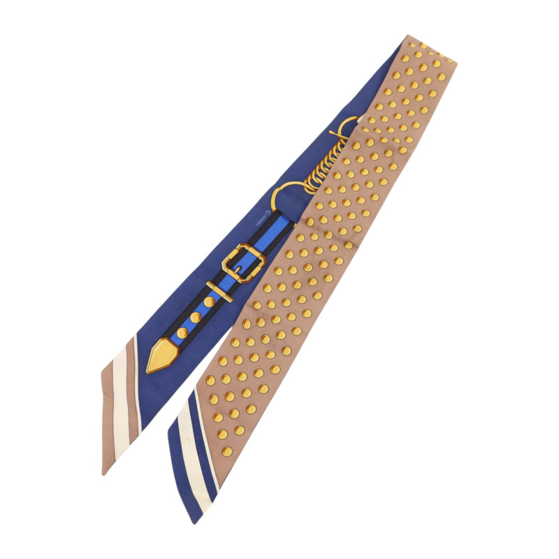 HERMES 絲質Twilly絲巾-1