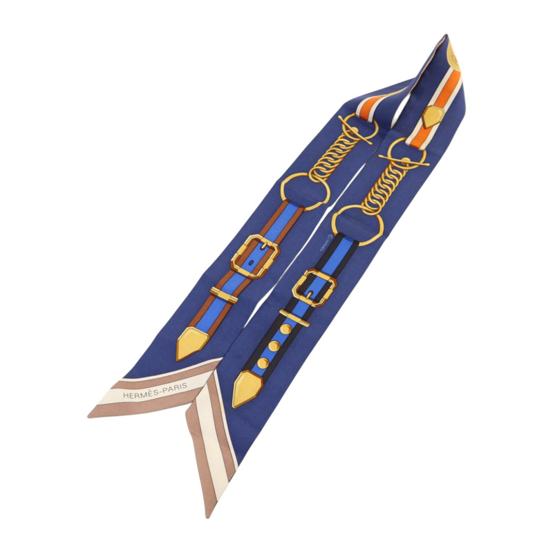 HERMES 絲質Twilly絲巾-2