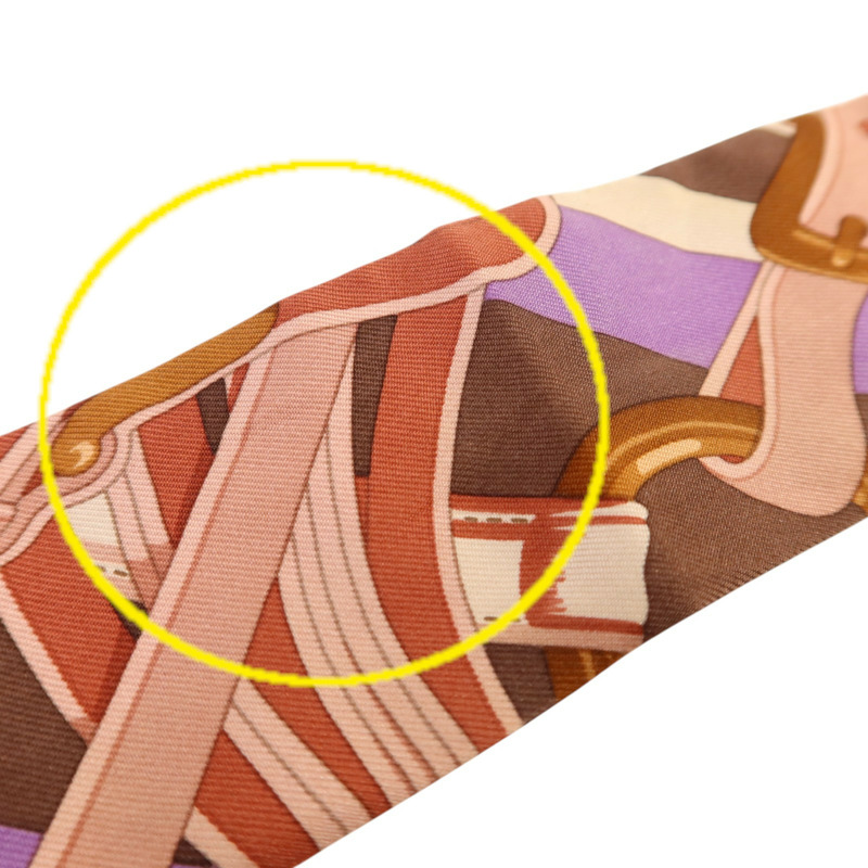 HERMES 絲質Twilly絲巾-8