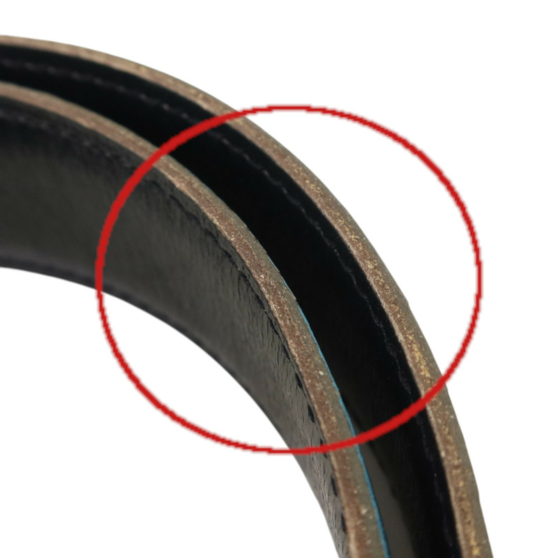 HERMES Clemence皮革Compact Belt 110cm銀扣皮帶Blue Jeans/Noir-5