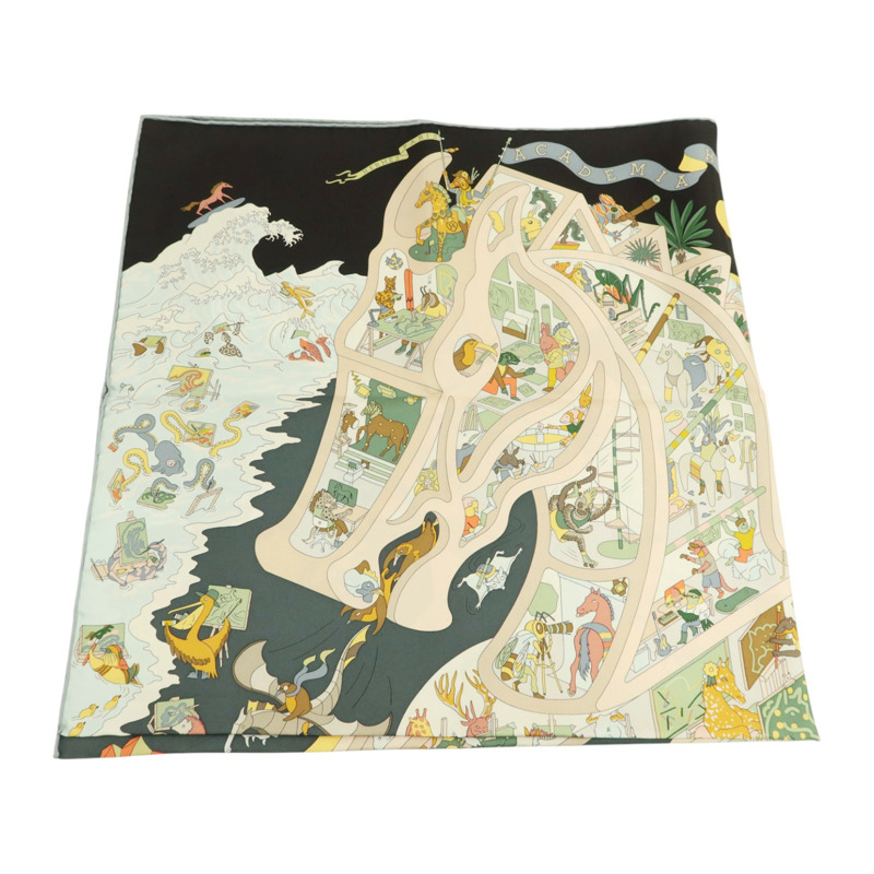 HERMES 絲質Scarf 90x90絲巾-3
