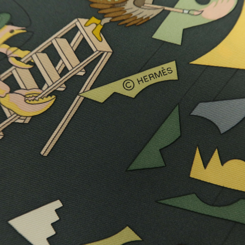 HERMES 絲質Scarf 90x90絲巾-6