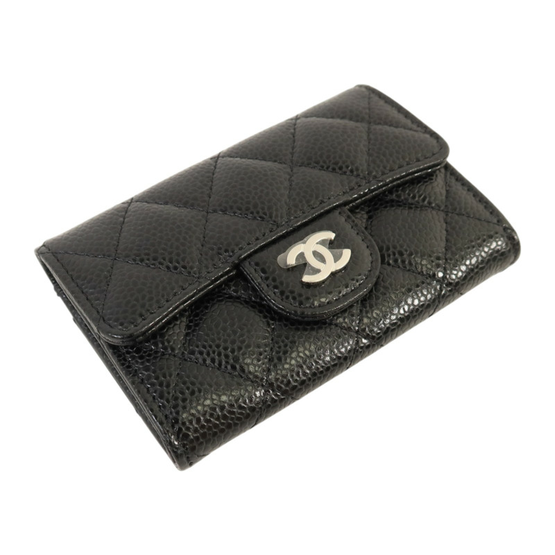 CHANEL 牛皮皮革Classic Card Holder銀扣卡片套-3