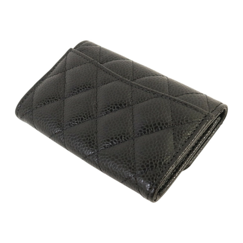 CHANEL 牛皮皮革Classic Card Holder銀扣卡片套-4