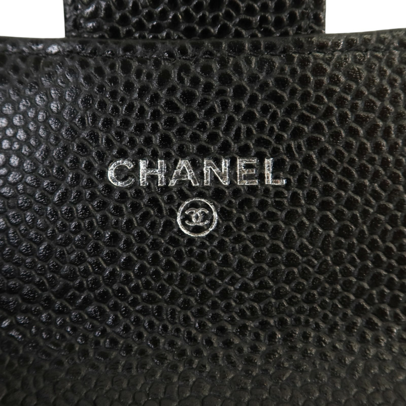 CHANEL 牛皮皮革Classic Card Holder銀扣卡片套-6
