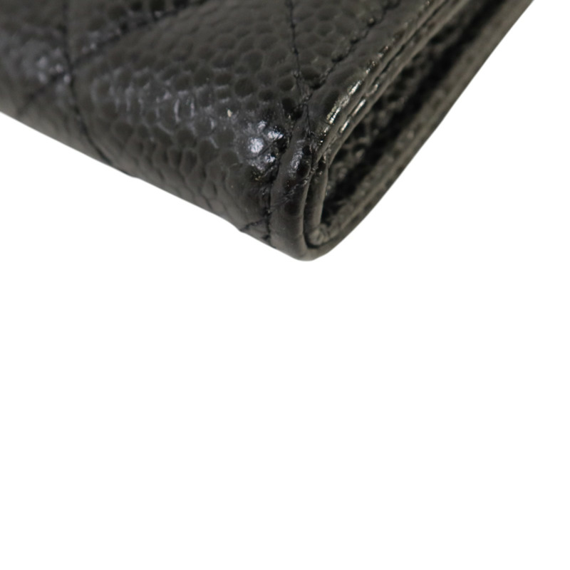 CHANEL 牛皮皮革Classic Card Holder銀扣卡片套-11