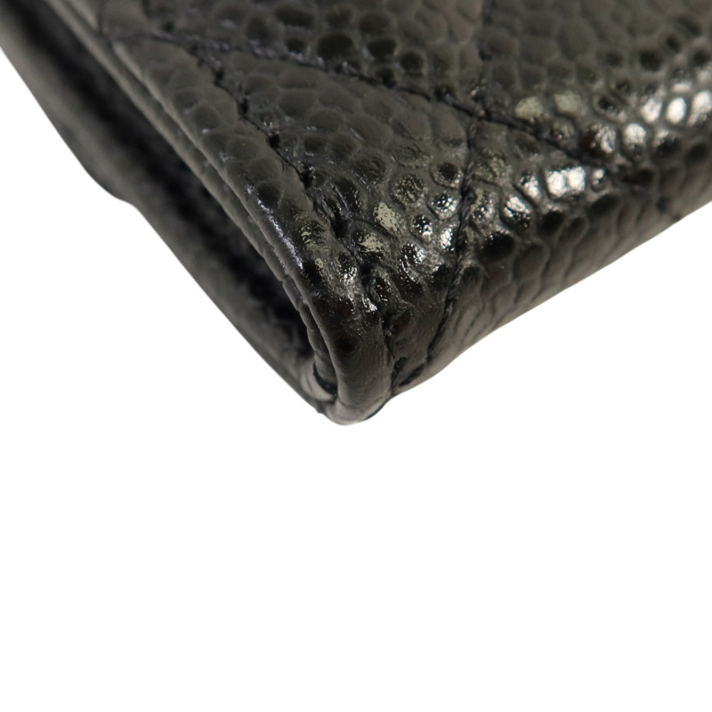 CHANEL 牛皮皮革Classic Card Holder銀扣卡片套-12