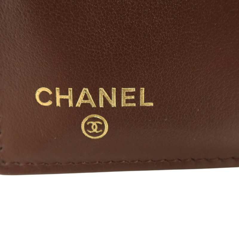 CHANEL 牛皮皮革Classic Medium Flap Wallet金扣錢包-6