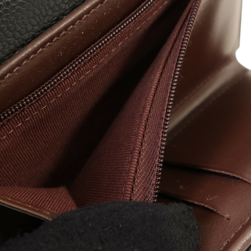 CHANEL 牛皮皮革Classic Medium Flap Wallet金扣錢包-8