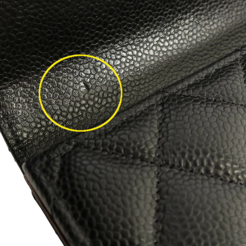 CHANEL 牛皮皮革Classic Medium Flap Wallet金扣錢包-19