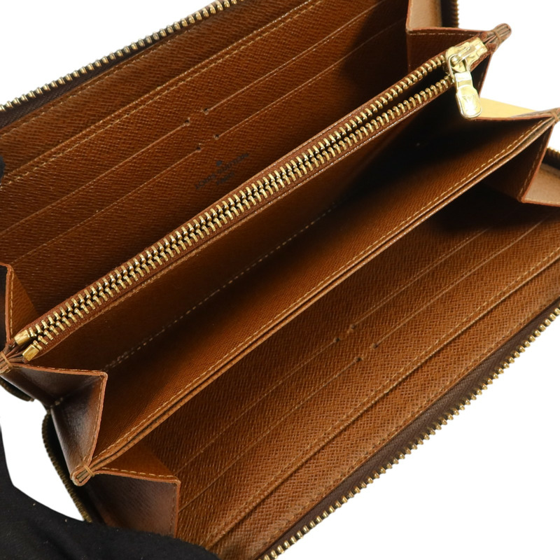 LOUIS VUITTON Monogram Zippy Wallet金扣長錢包-5