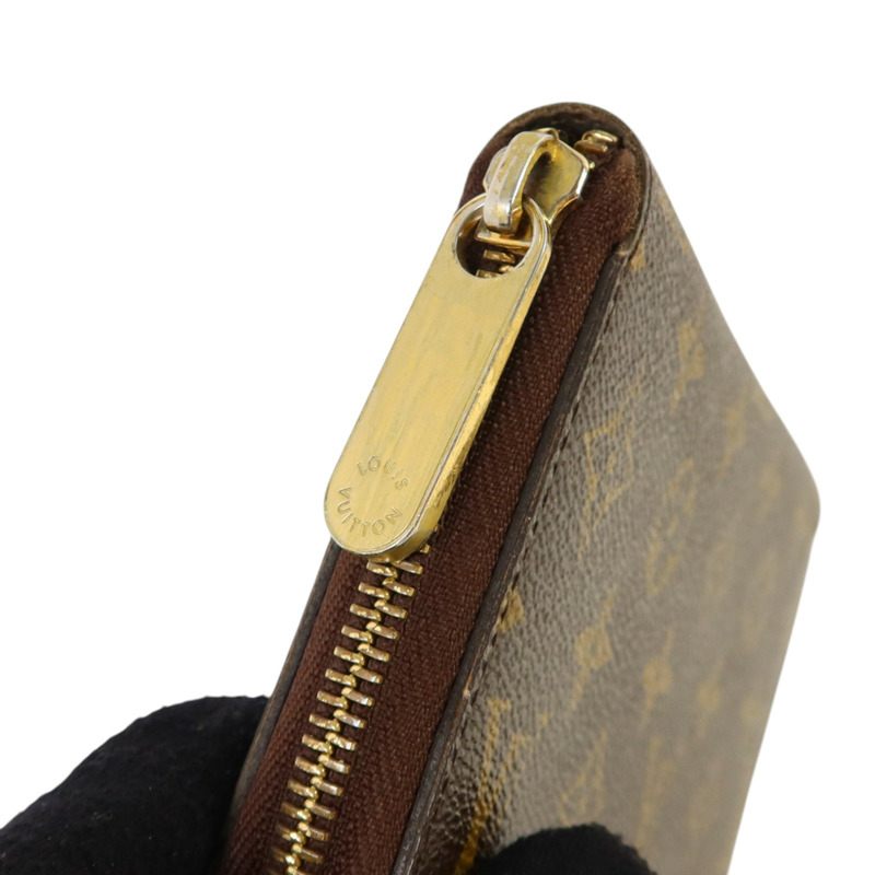 LOUIS VUITTON Monogram Zippy Wallet金扣長錢包-8