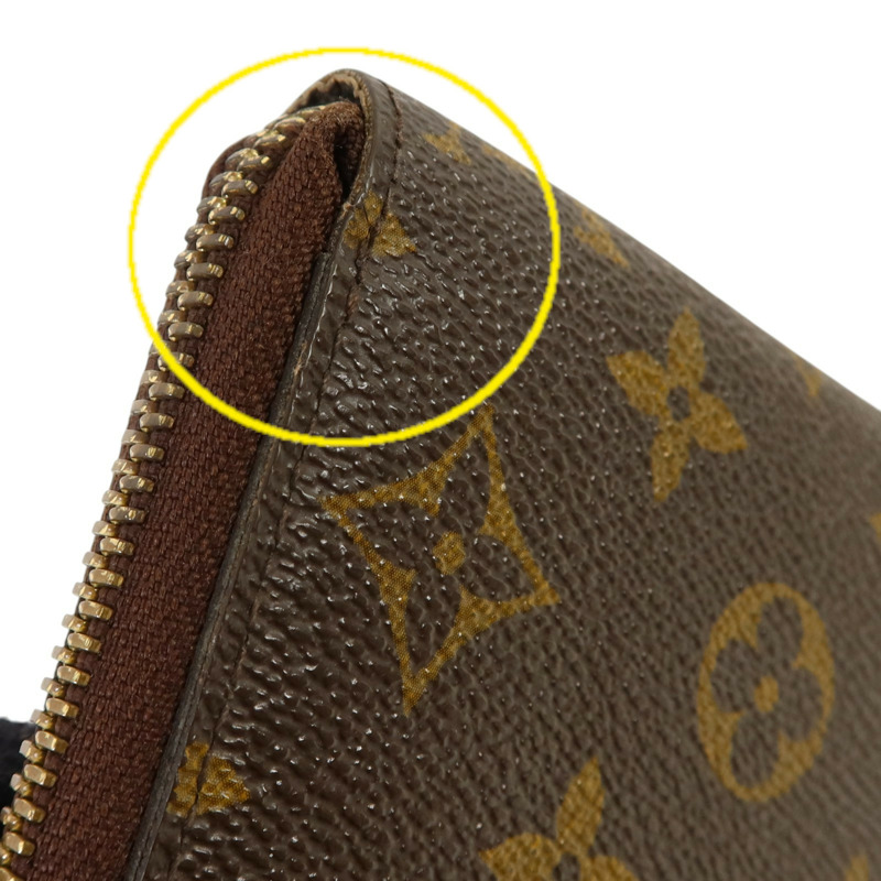 LOUIS VUITTON Monogram Zippy Wallet金扣長錢包-15