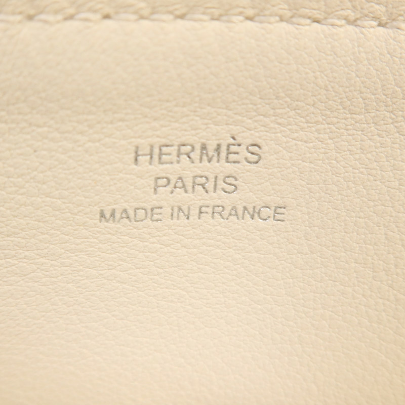 HERMES Swift皮革Carre Pocket Pouch銀扣手拿包-6