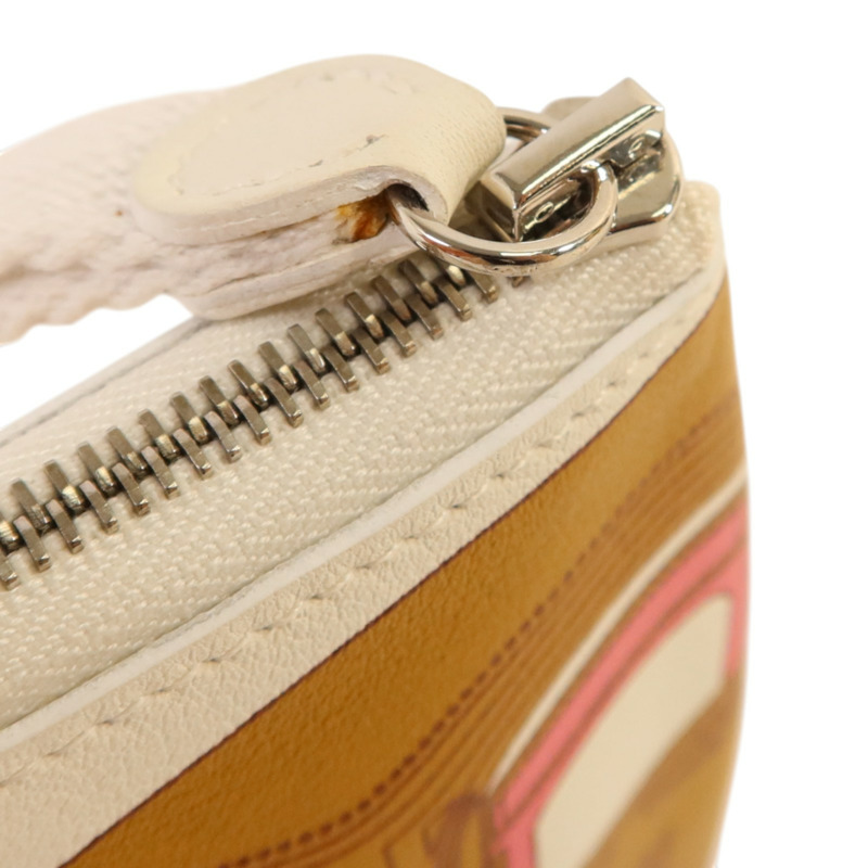 HERMES Swift皮革Carre Pocket Pouch銀扣手拿包-8