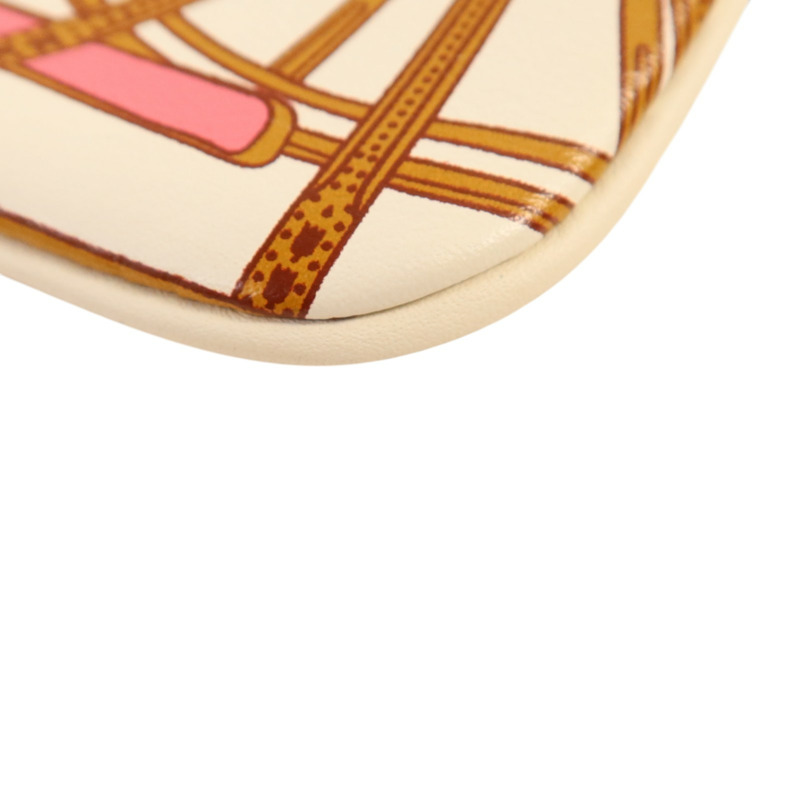 HERMES Swift皮革Carre Pocket Pouch銀扣手拿包-12