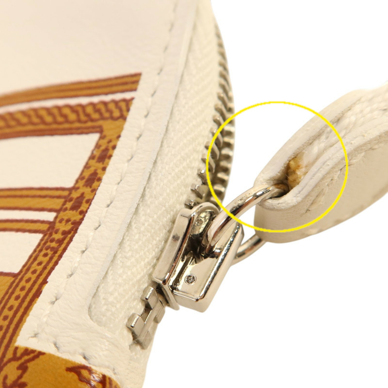 HERMES Swift皮革Carre Pocket Pouch銀扣手拿包-13