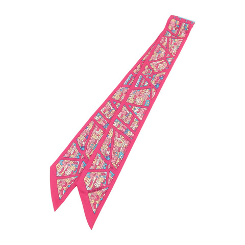 HERMES 絲質Twilly絲巾