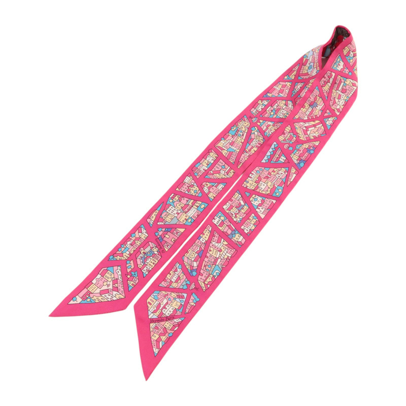 HERMES 絲質Twilly絲巾-2