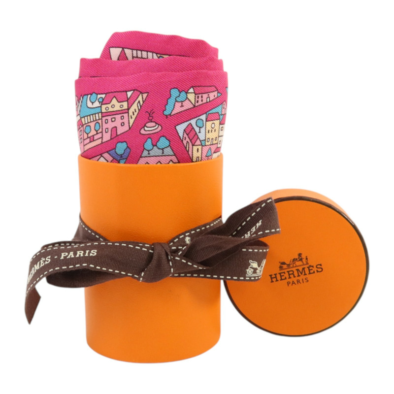 HERMES 絲質Twilly絲巾-7