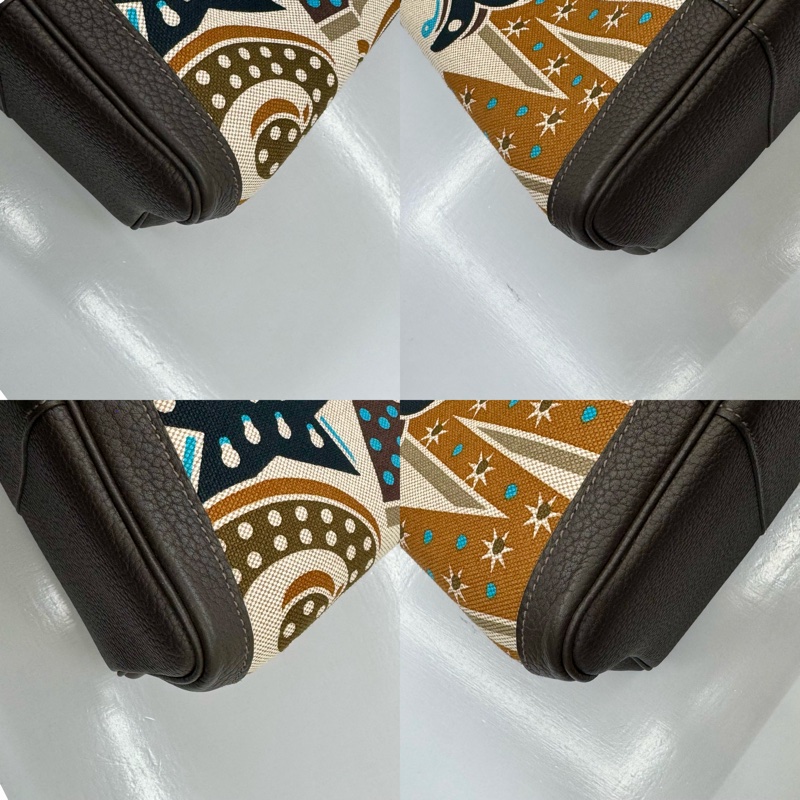 愛馬仕 HERMES Garden Party PM 電光色托特包 Ash Plume × Negonda 皮革 W刻印-4