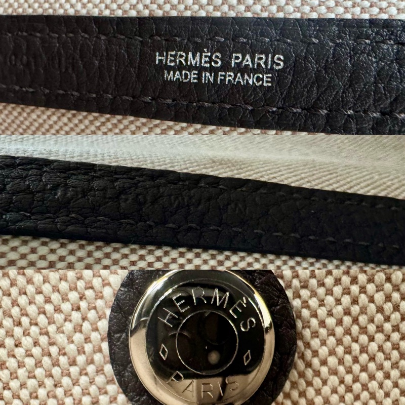 愛馬仕 HERMES Garden Party PM 電光色托特包 Ash Plume × Negonda 皮革 W刻印-6