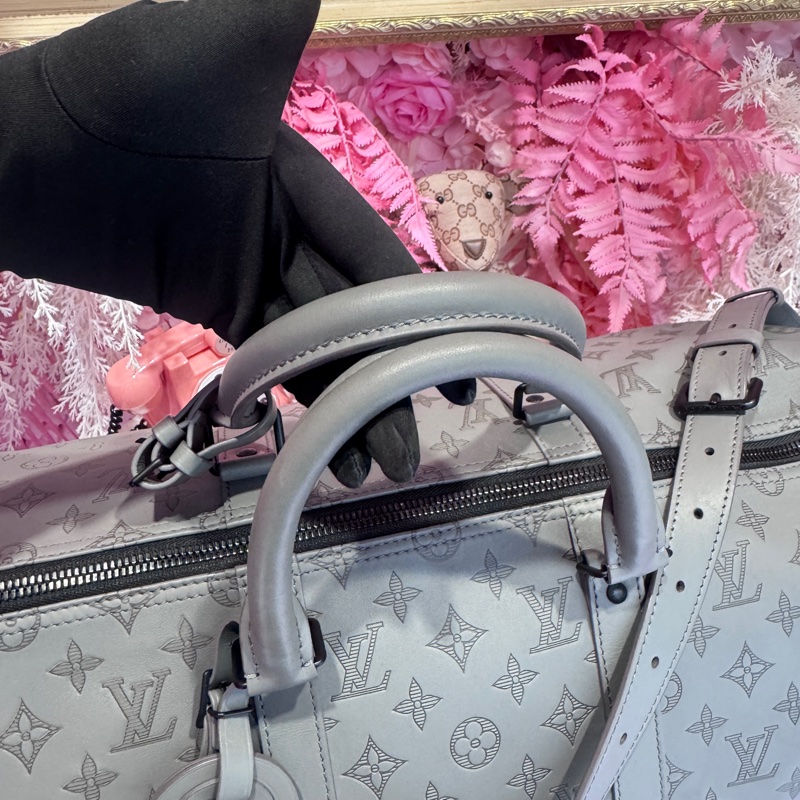 LV 牛皮旅行袋50 碳灰色/王吉娜古董精品-1