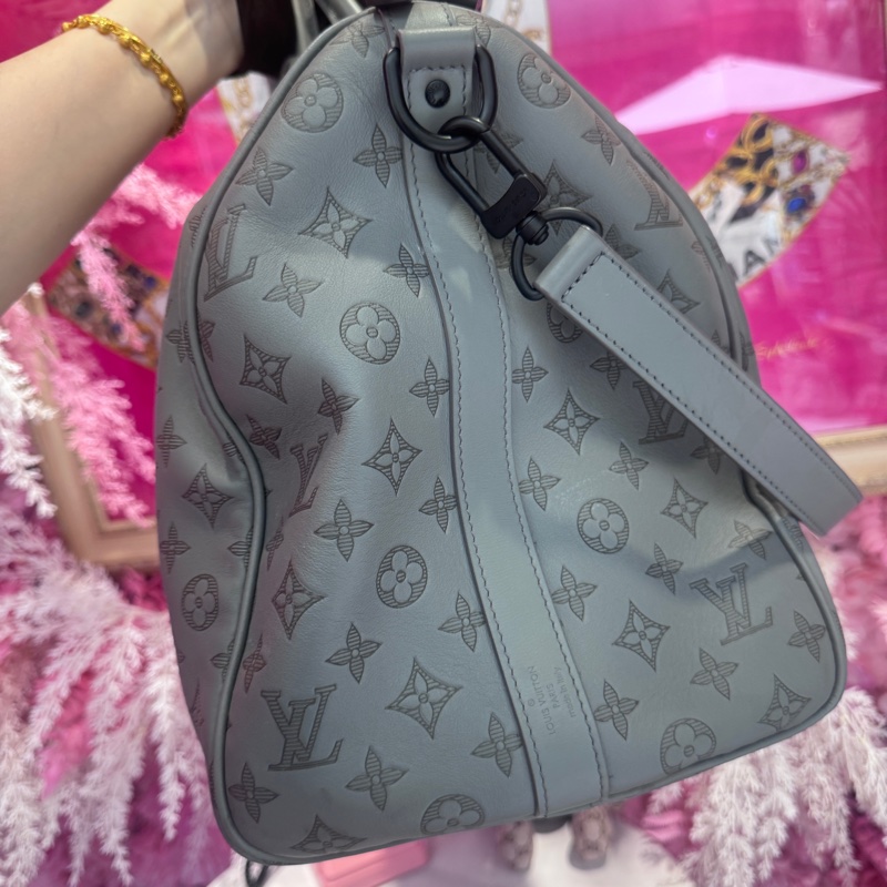 LV 牛皮旅行袋50 碳灰色/王吉娜古董精品-2