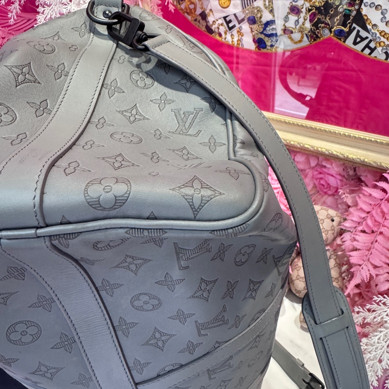 LV 牛皮旅行袋50 碳灰色/王吉娜古董精品-5