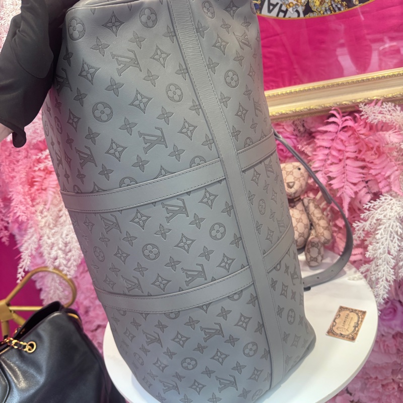 LV 牛皮旅行袋50 碳灰色/王吉娜古董精品-6