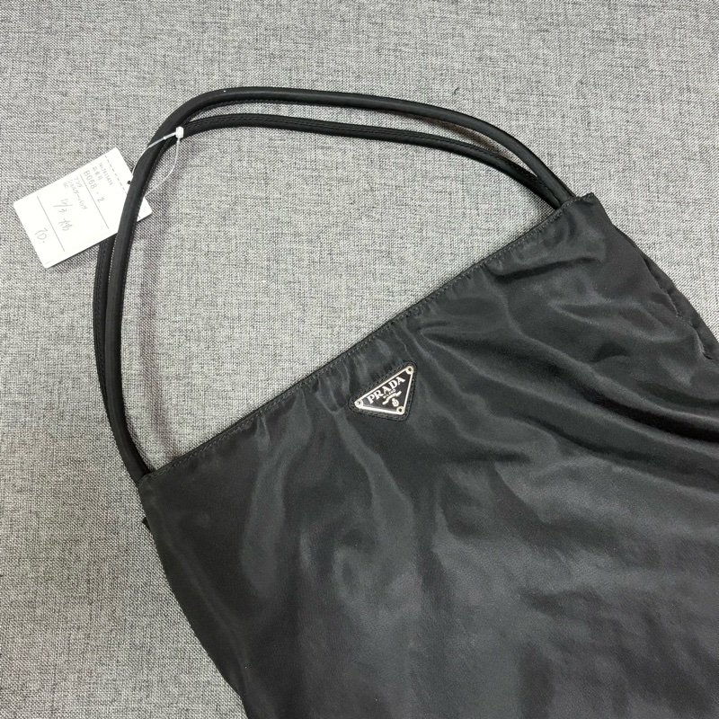 Prada 經典黑色尼龍托特包 Nylon tote bag 單肩包 手提包 28cm-2