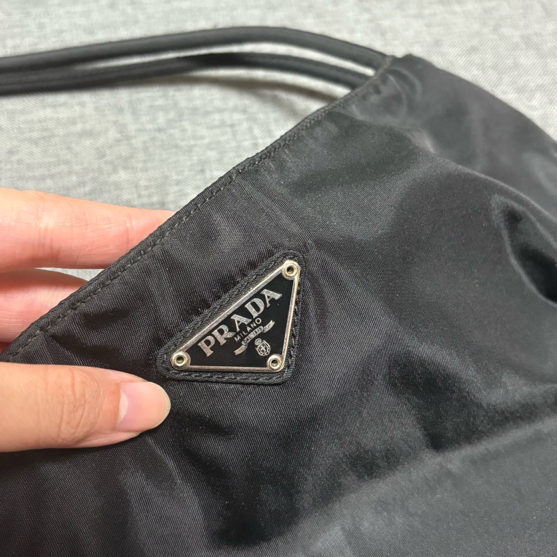 Prada 經典黑色尼龍托特包 Nylon tote bag 單肩包 手提包 28cm-3