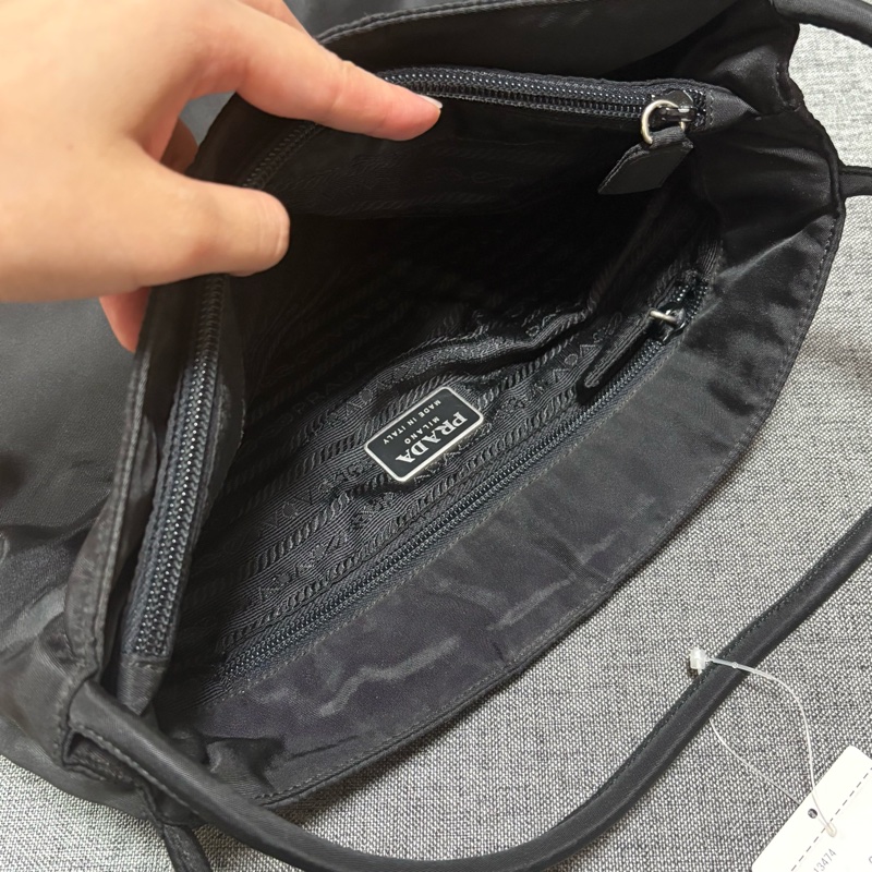 Prada 經典黑色尼龍托特包 Nylon tote bag 單肩包 手提包 28cm-12