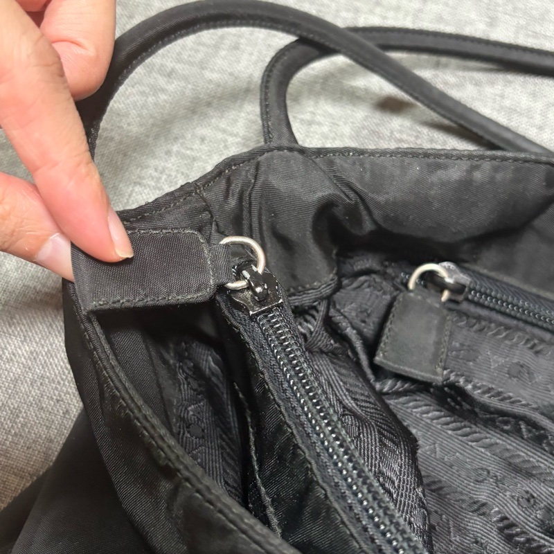 Prada 經典黑色尼龍托特包 Nylon tote bag 單肩包 手提包 28cm-19