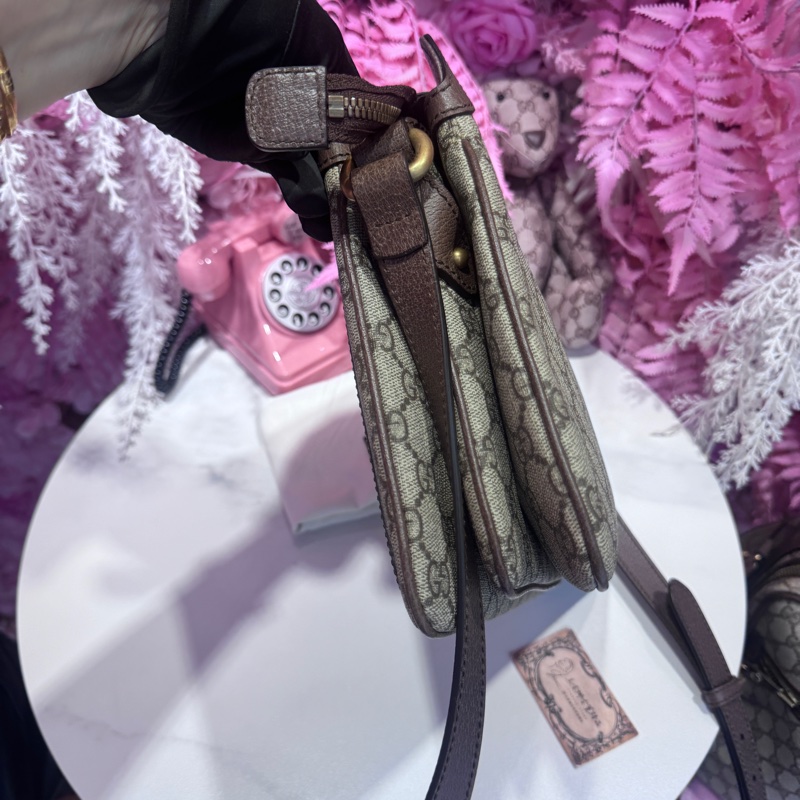 Gucci 老花信封斜背包/王吉娜古董精品-8